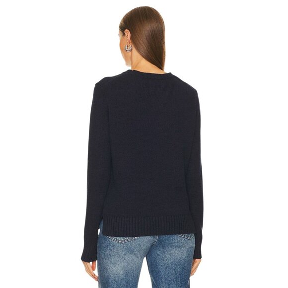 Polo Ralph Lauren Bear Pullover in Navy Multi Medium New Womens Sweater - Picture 2 of 16